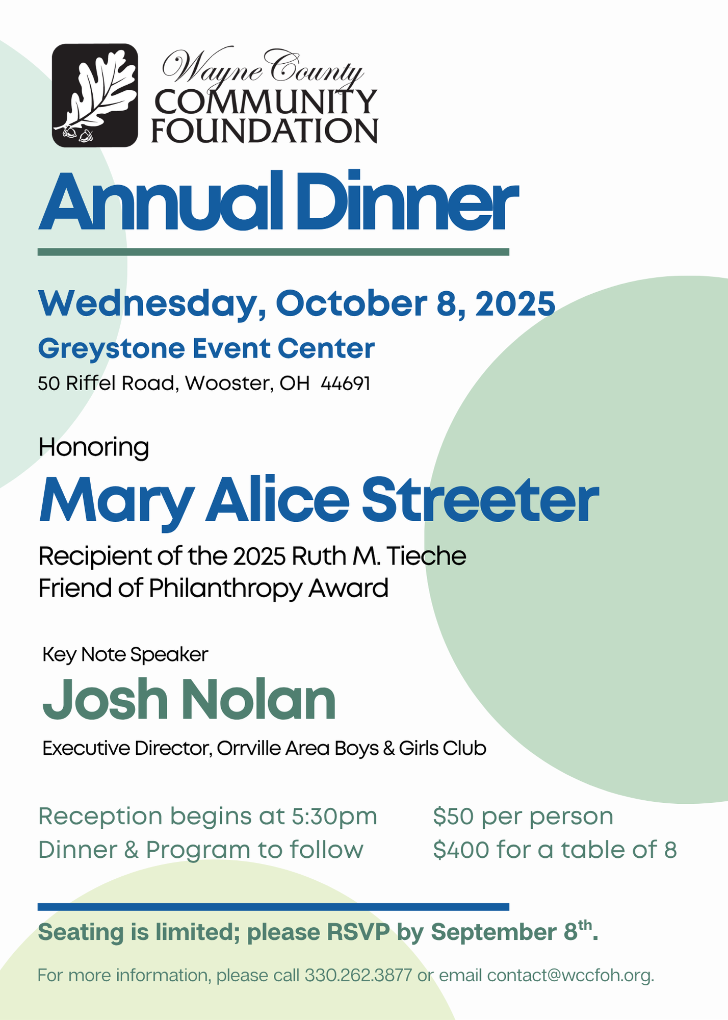 2025 Annual Dinner Invite