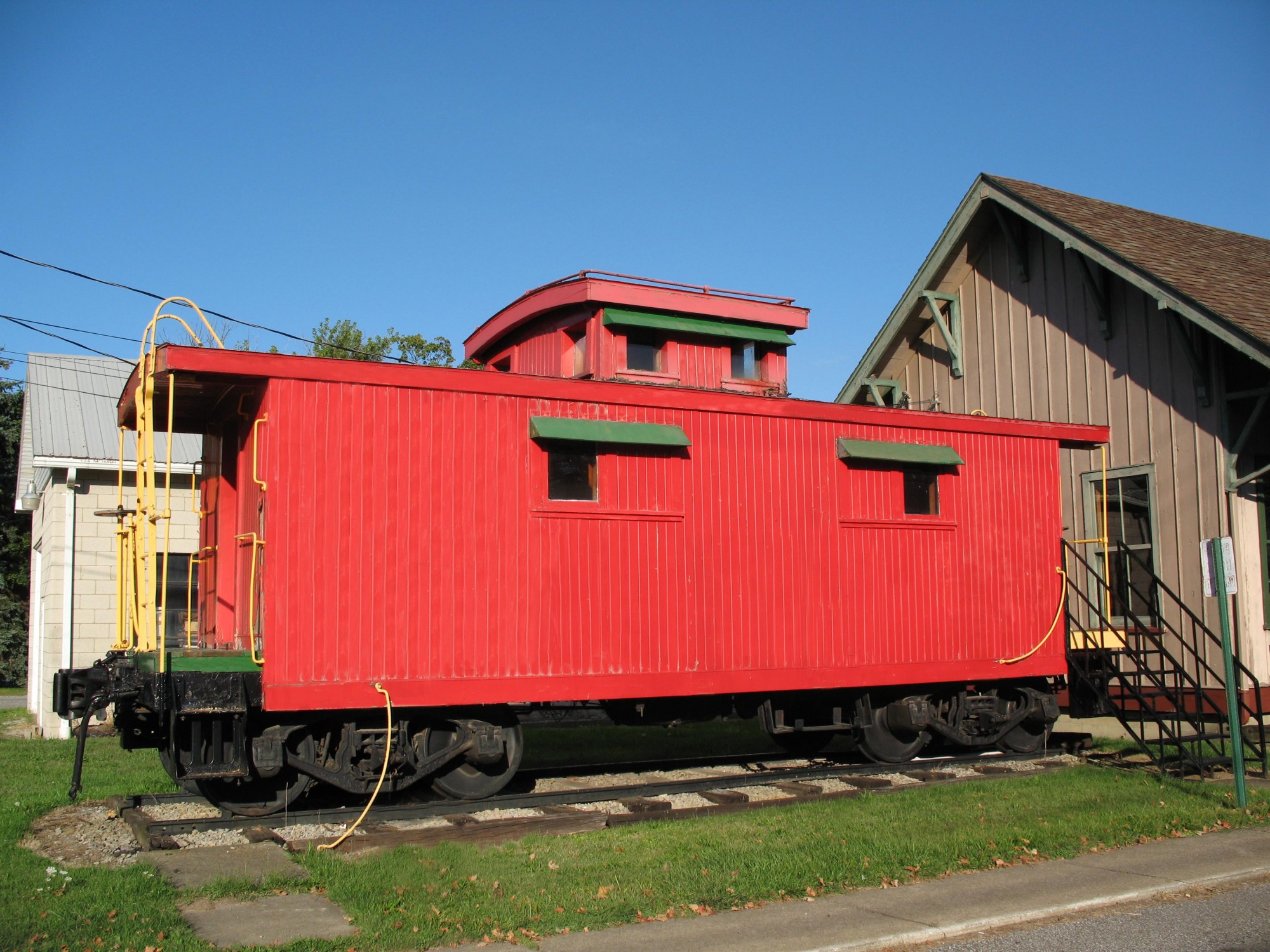 first office, smithville caboose, Wayne County Community Foundation